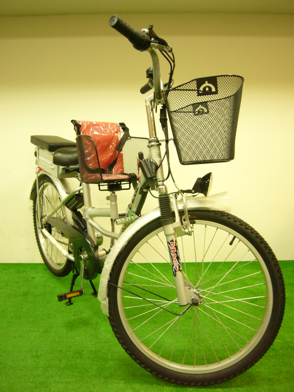 勝一前親子座椅電動輔助自行車EV-24S1